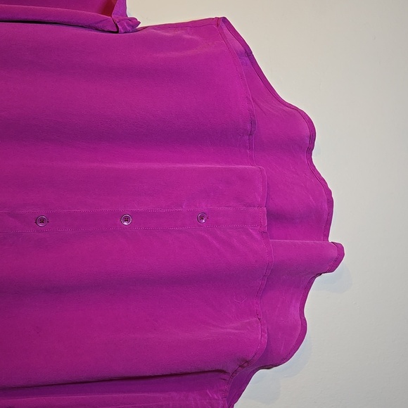 Anthropologies Maeve Mairead Silk Button Front Blouse Lagen New Without Tag - Picture 7 of 9